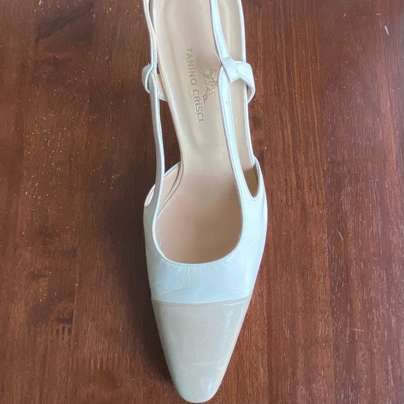 Handmade Italy ,Tanino Crisci ,size39.5 ,off white beige natural leather , heels - Picture 2 of 9